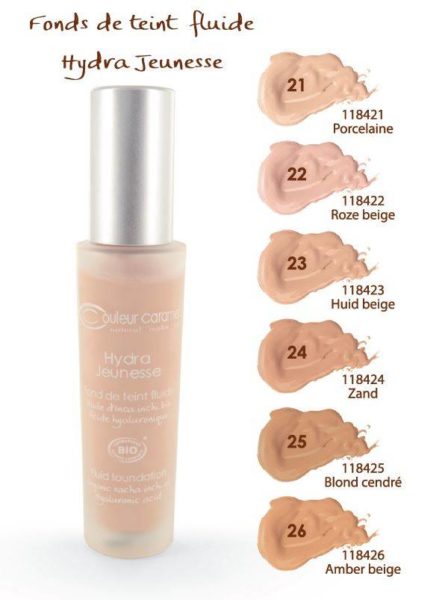 Couleur Caramel Foundation Hydra Jeunesse biologisch, vegan en dierproefvrij